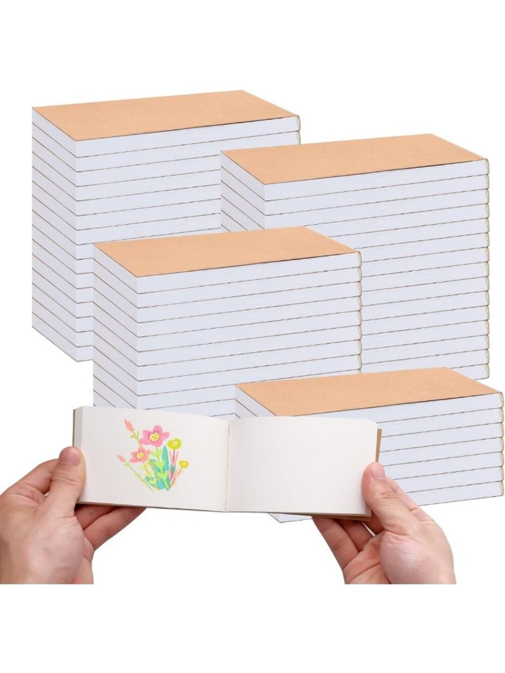 52 Pcs Mini Flip Books - Blank Sketch Pads for Drawing, Animation & Art